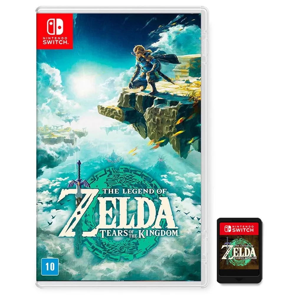 Jogo The Legend Of Zelda: Tears Of The Kingdom Nintendo Switch Mdia Fsica
